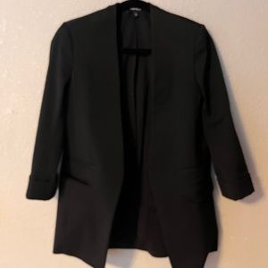 Express 3/4 sleeve tailored blazer